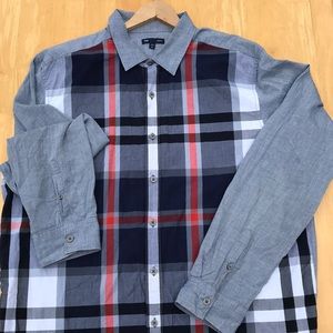 Men’s GAP Original Fit Button Up Long Sleeve, XL